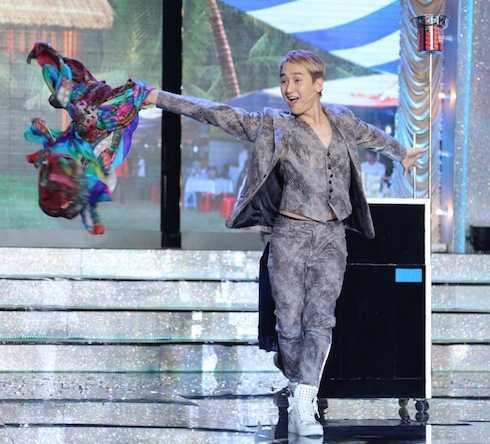 Diễn viên Huy Ma tham gia với tiệt mục Xiếc - Ảo thuật