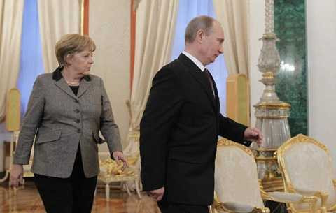 Tổng thống Putin và Thủ tướng Đức Angela Merkel Tổng thống Putin và Thủ tướng Đức Angela Merkel