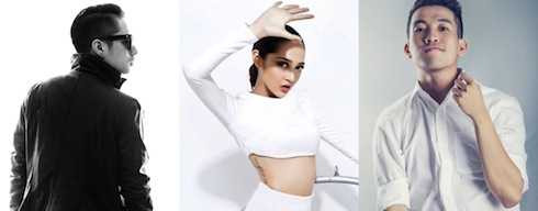 Rapper Mr.A, Bảo Anh, nhạc sỹ Mew Amazing.