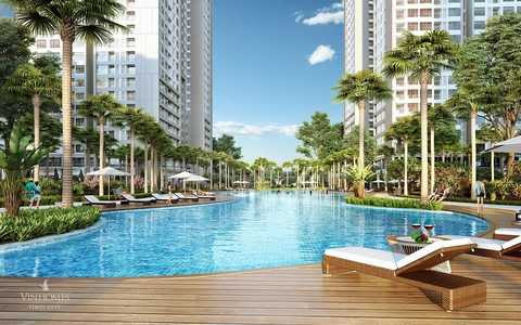 Bể bơi dài 80m tại Park Hill PREMIUM