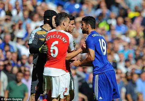 Diego Costa bị treo giò 3 trận đã ảnh hưởng không nhỏ tới Chelsea