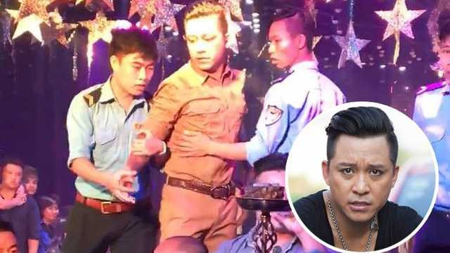 tuấn hưng tức giận khi khán giả ném ly