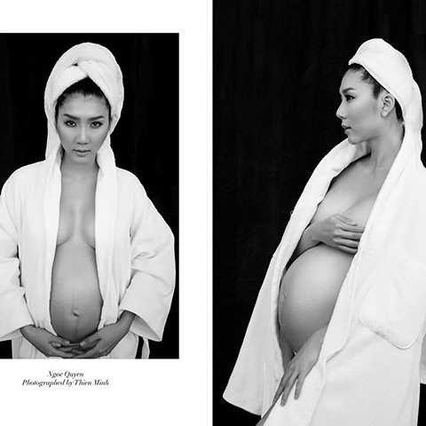 Không những thế, cô còn hào hứng chia sẻ một vài hình ảnh trong bộ ảnh kỉ niệm, lưu giữ lại khoảnh khắc mang thai của mình do một người bạn của cô thực hiện. 