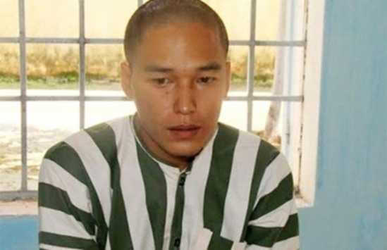 Trần Đình Thoại tại cơ quan điều tra. Ảnh: Trần Quỳnh