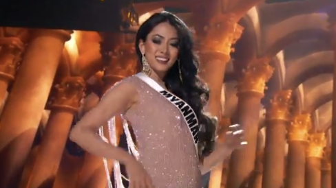 Đại diện đến từ Myanmar sở hữu thần thái rất tốt trên sân khấu