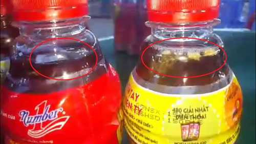 Dị vật trong chai nước ngọt của Tân Hiệp Phát