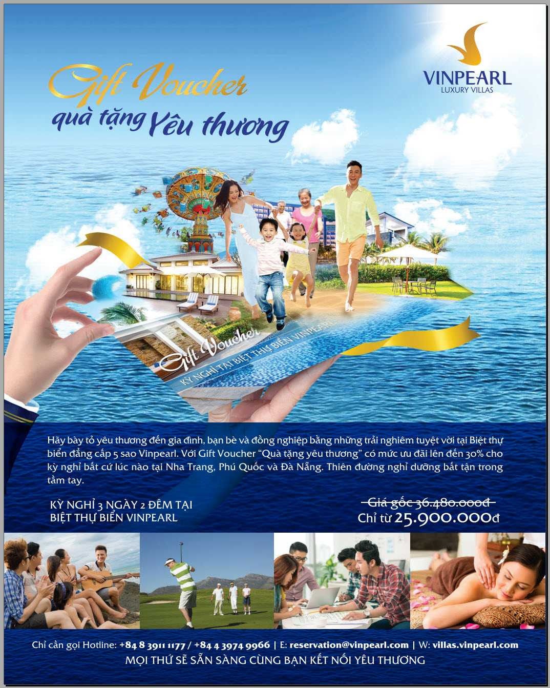 Vinpearl ra mắt gift voucher - kỳ nghỉ thời thượng