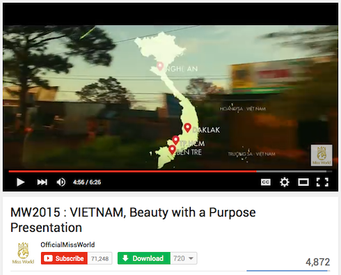 Ảnh chụp màn hình clip giới thiệu dự án của Lan Khuê.