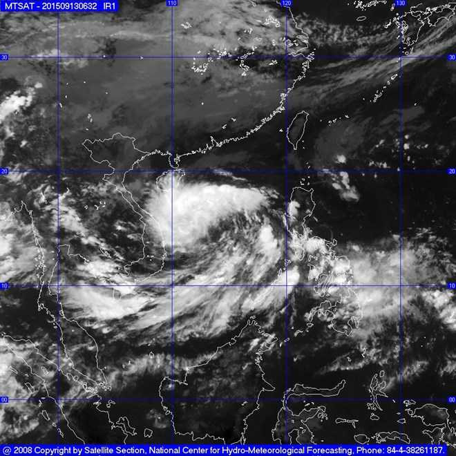 Vùng áp thấp đang ở khu vực phía Tây Nam quần đảo Trường Sa (ảnh minh họa)