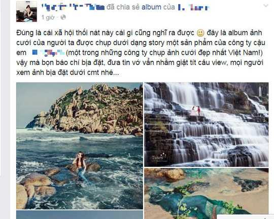 Bức xúc vì bị ăn cắp ảnh cưới làm tin 'bắt được nàng tiên cá 48kg'