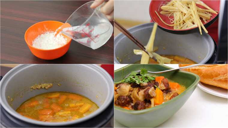 Nấu bò kho bằng nồi cơm điện vừa ngon vừa tiện lợi