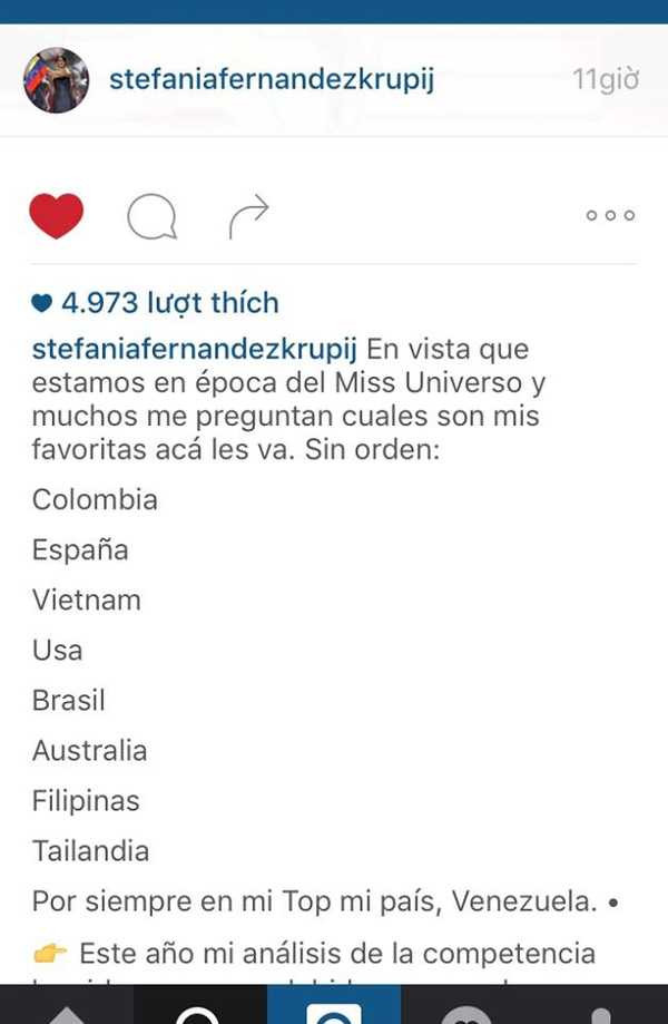 Hoa hậu Hoàn vũ 2009 cũng cho rằng Việt Nam có cơ hội thắng