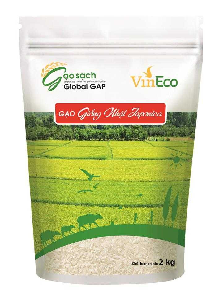 VinEco gạo giống Nhật 2kg