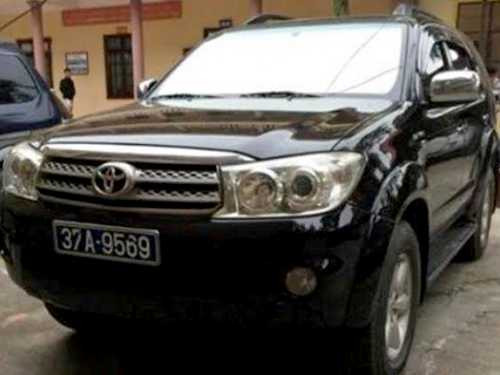 Chiếc xe biển xanh mà Hoàng điều khiển sang Hà Tĩnh làm luật tài xế xe tải