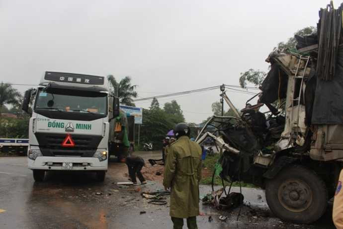 Hiện trường vụ tai nạn.