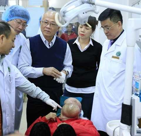 Bà Chài trước khi mổ.