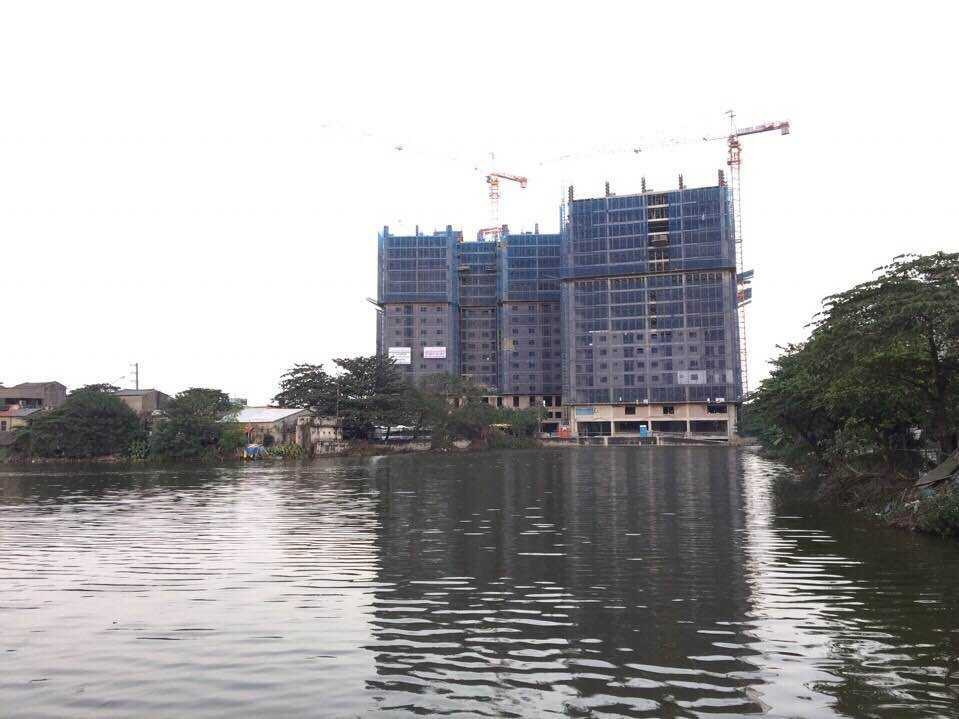 Hình ảnh công trường thực tế Hateco Hoàng Mai