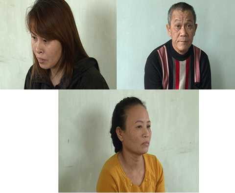 Các đối tượng: Trần Thị Thu, Đinh Hồng Quân và Trần Thị Bơ