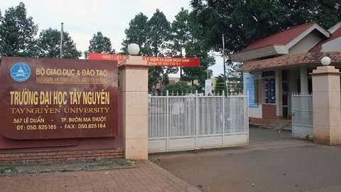 Trường ĐH Tây Nguyên, nơi xảy ra sự việc