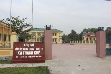 UBND xã Thạch Khê, Thạch Hà, Hà Tĩnh. (Ảnh: Dân Trí).