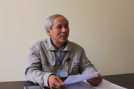 Ông Bùi Tất Thành, Cán bộ Tài chính - Kế toán xã Thạch Khê. (Ảnh: Dân Trí).