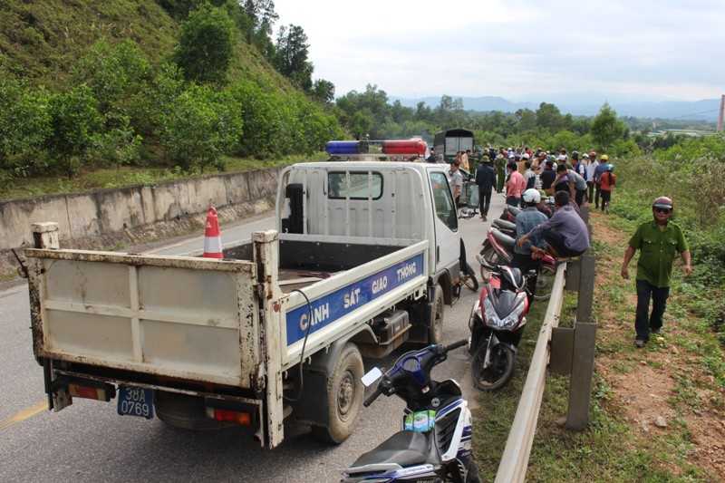 Hiện trường vụ tai nạn.