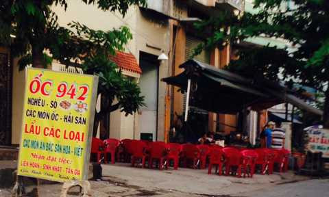 Quán ốc nơi xảy ra vụ việc