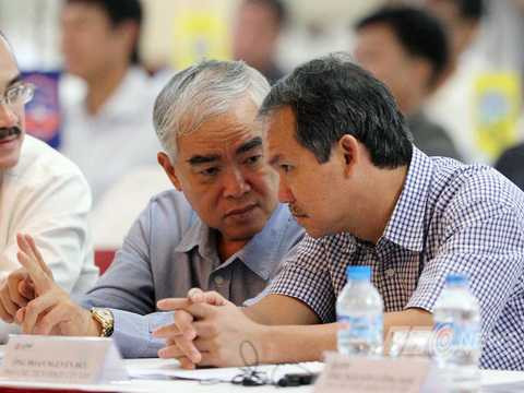 Ông Đoàn Nguyên Đức không dự Đại hội thường niêm VFF năm 2015 (Ảnh: Quang Minh)