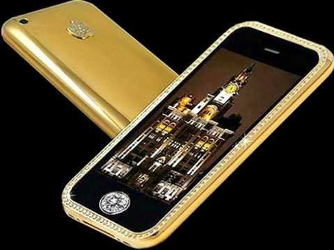 Supreme Goldstriker iPhone 3G - 3,2 triệu USD. Nút Home của chiếc điện thoại này thực sự đáng giá vì thực chất nó được phủ đầy bởi một viên kim cương 7 cara to lớn. 