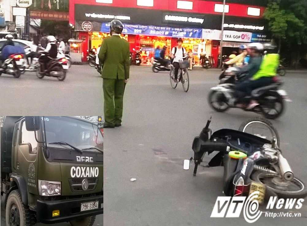 Hiện trường vụ tai nạn.