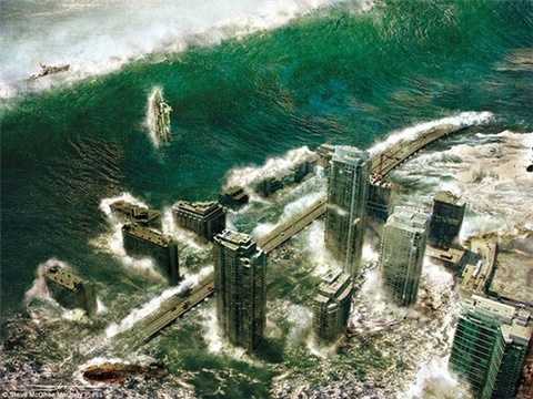 Trận sóng thần khủng khiếp chuẩn bị ập vào một thành phố giả tưởng