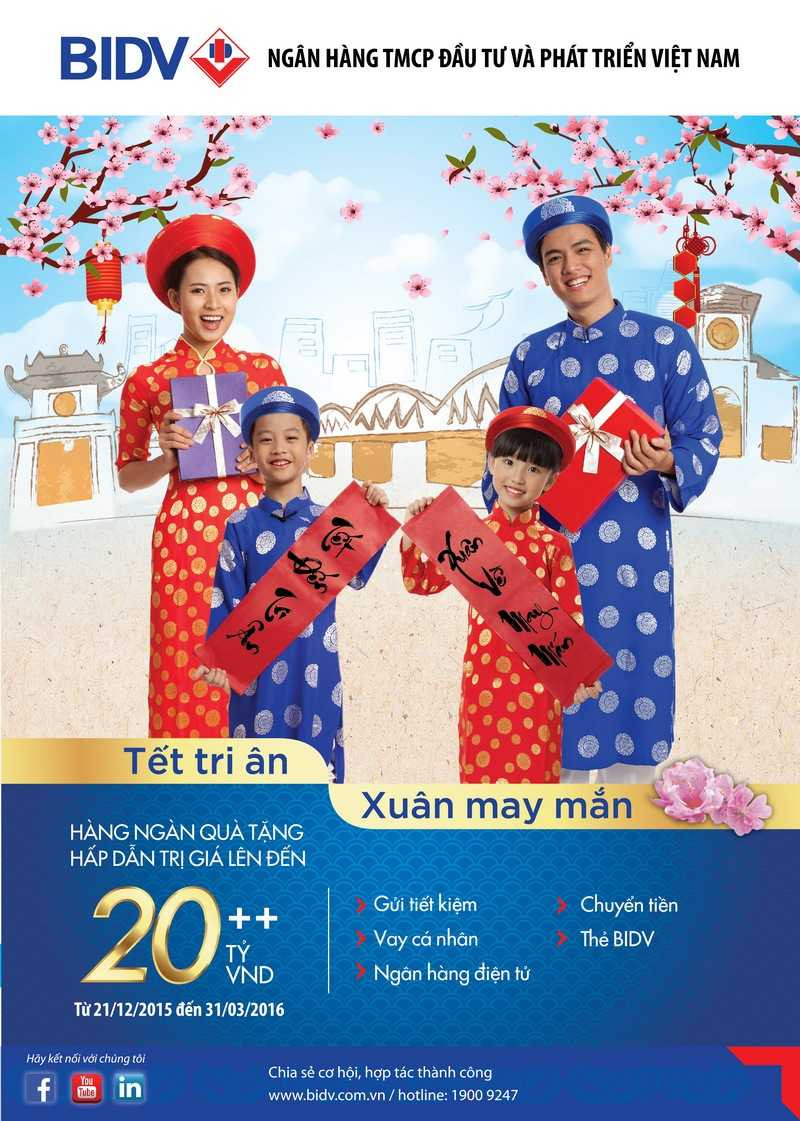 BIDV luôn kịp thời cung cấp đến khách hàng và truyền thông những thông tin, sản phẩm dịch vụ mới