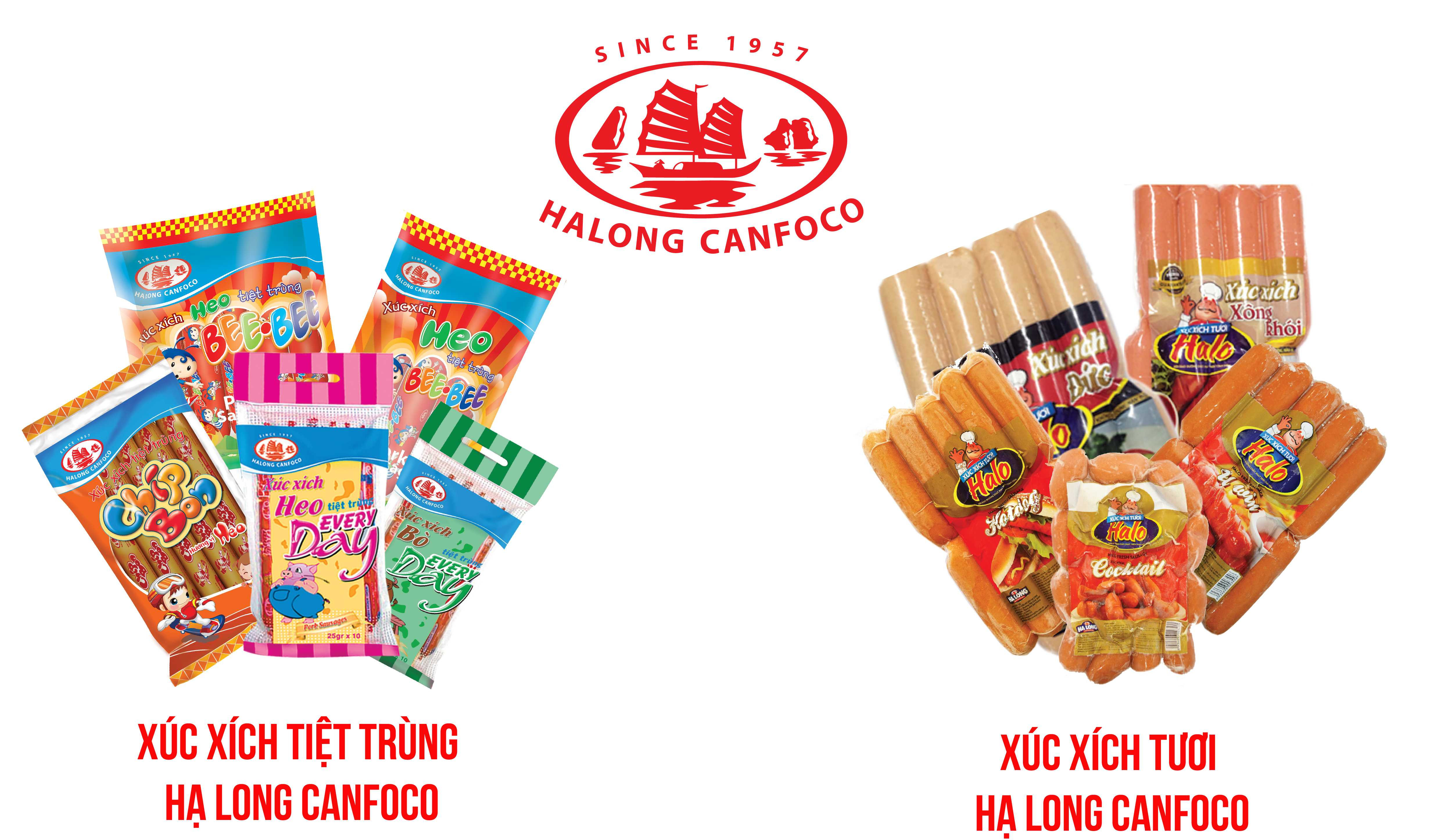 Xúc xích Halong Canfoco: Nguyên liệu nhập ngoại & Công nghệ đóng gói quy chuẩn Châu Âu