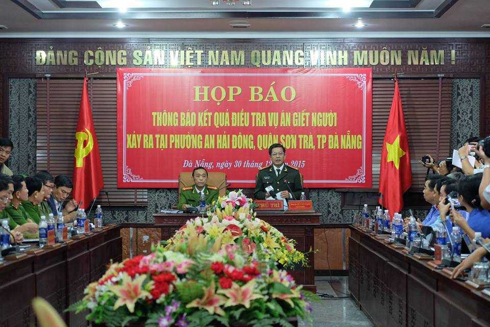 Buổi họp báo thông tin chính thức kết quả điều tra vụ bắn chết người Trung Quốc ở Đà Nẵng