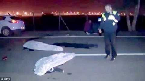 Thi thể hai thanh niên xấu số 