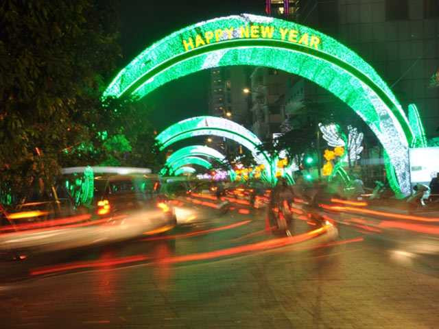 Tại phố đi bộ Nguyễn Huệ, sẽ cấm các loại phương tiện từ 19h ngày 31.12 đến 23h ngày 1.1.2016.