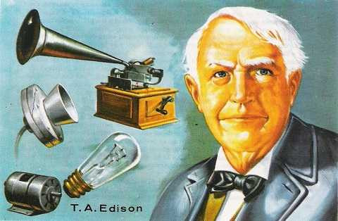 Ông tổ bóng đèn Thomas Edison Ông tổ bóng đèn Thomas Edison