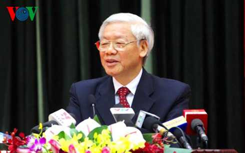 Tổng Bí thư phát biểu tại buổi làm việc với Bộ Tư lệnh Thủ đô