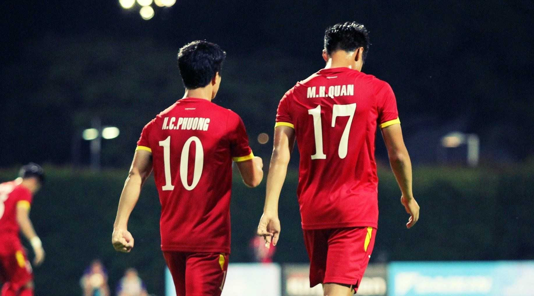 HLV Miura từng thường xuyên sử dụng cặp song sát Công Phượng - Hồng Quân 