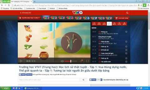 Hình ảnh VTV7 dùng minh họa cà chua để nói về nền văn hóa của nhà nước Văn Lang là không chính xác(Ảnh: Đất Việt)