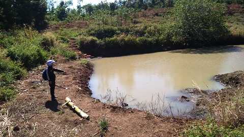 Hồ nước nơi xảy ra vụ việc