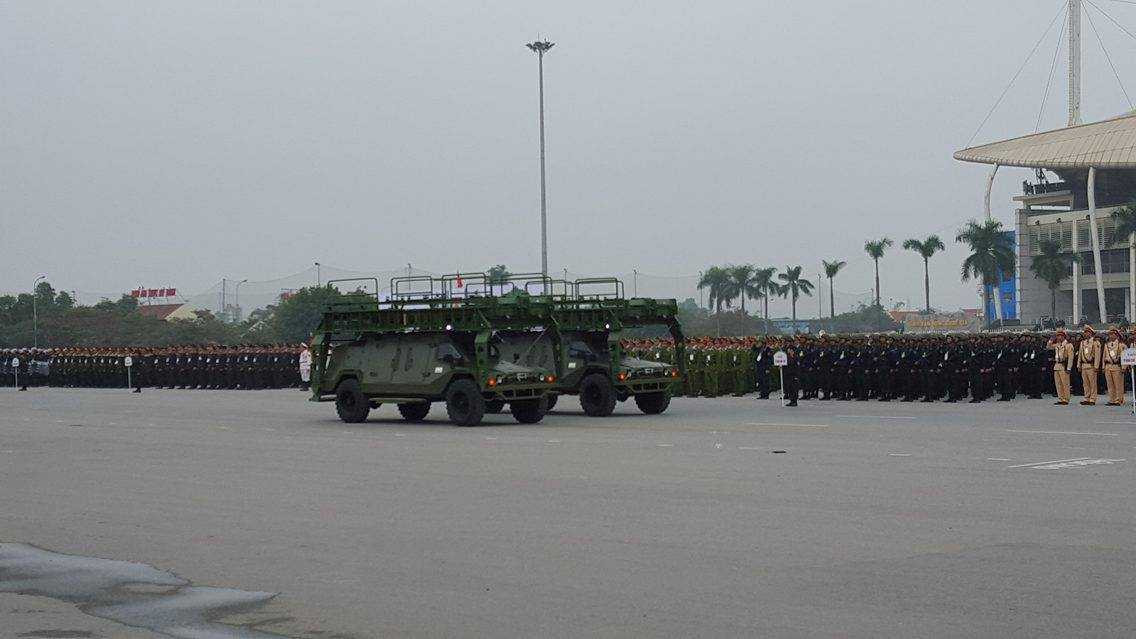 Ảnh: Diễn tập hoành tráng bảo vệ Đại hội Đảng XII