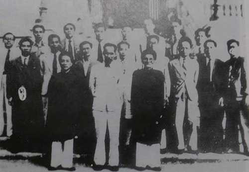 Các thành viên Chính phủ mới do Quốc hội lập ra tháng 11/1946. Ảnh tư liệu.