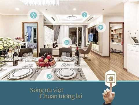 Căn hộ tại Park Hill PREMIUM với tính năng điều chỉnh thông minh hệ thống ánh sáng và âm thanh qua bluetooth, smartphone của gia chủ