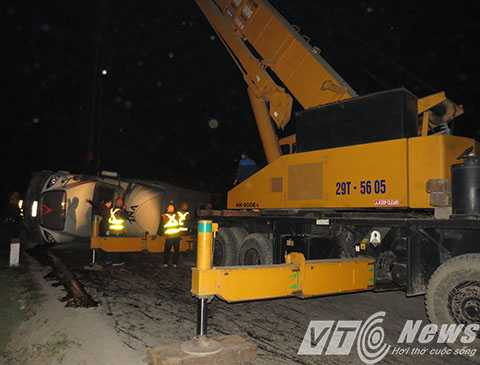 Đêm qua, chiếc xe container đã được di dời khỏi hiện trường