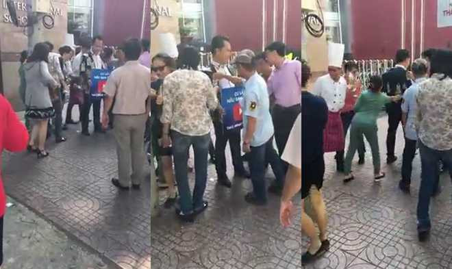 Clip ghi lại cảnh người dân “vặt sạch” tiền trên người thanh niên mặc áo vest giữa phố Sài Gòn.