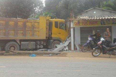  Hiện trường vụ tai nạn.