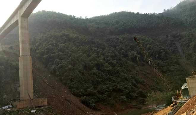 Khu vực nơi xảy ra vụ tai nạn. Ảnh: Trần Lê.