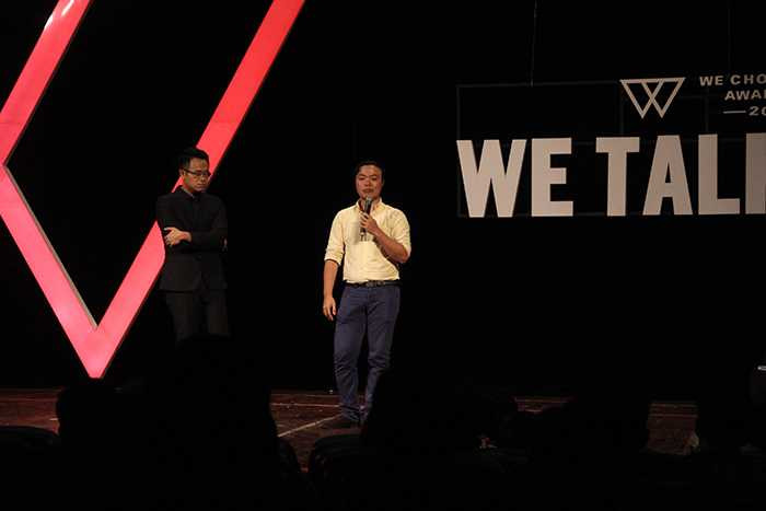 Châu Thanh Vũ phát biểu trước hàng trăm bạn trẻ