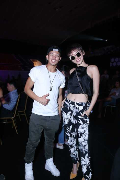 Trọng Hiếu và Tóc Tiên.